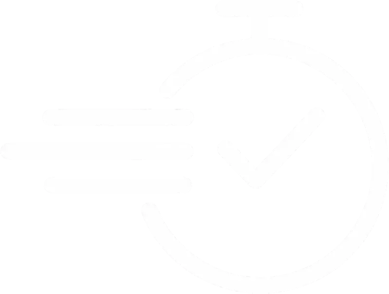 Ícone representando confirmação imediata na reserva online